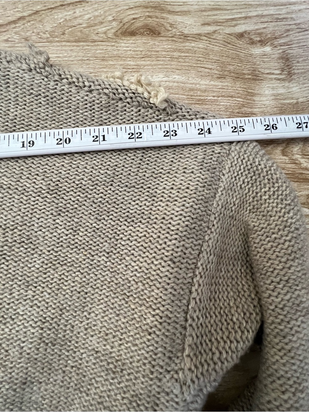 Braeve Women’s Size Small/ P Long Sleeve Open Front Pockets Cardigan Beige - Picture 5 of 14